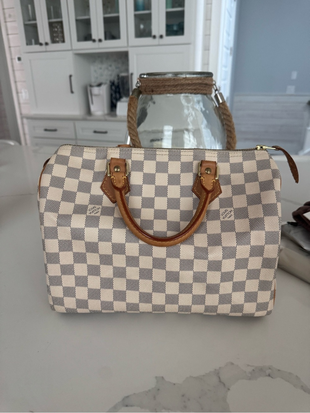 Louis Vuitton Damier Azur Speedy 30 - Picture 1 of 12
